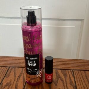 Bath and Body Works, Emily in Paris, fragrance mist & lipstick